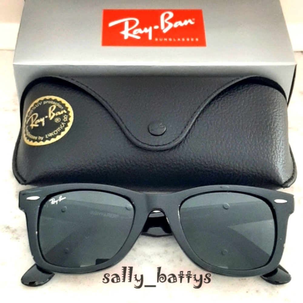 RayBan (Store Display) Wayfarer all Black RB2140 - Picture 3 of 15